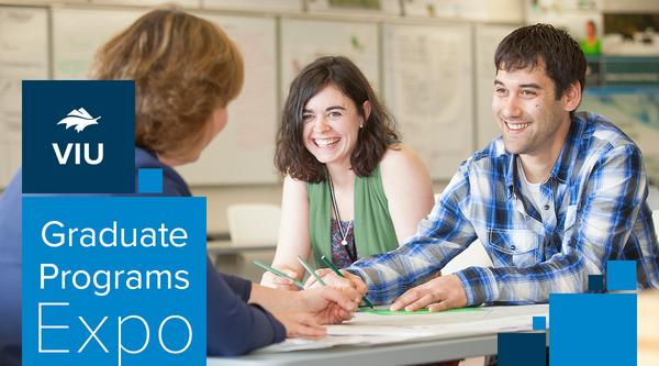 Three people sitting at a table together talking
