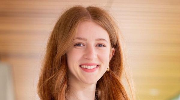 Hannah Dudney smiling at the camera