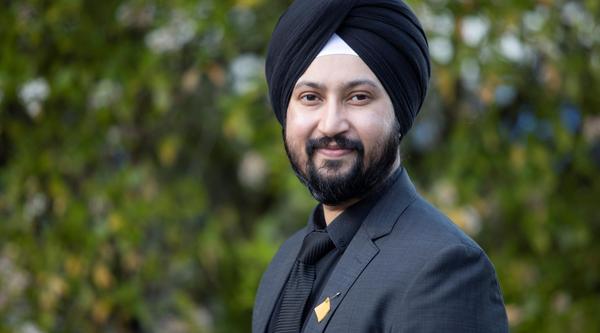 Face and shoulders portrait of Prabhdeep