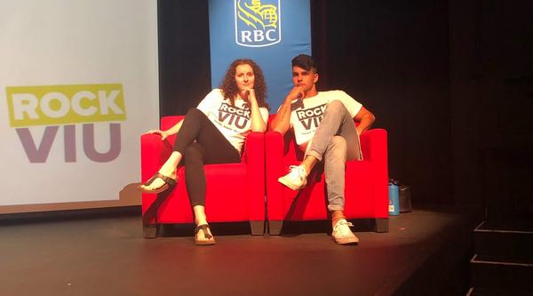 Vancouver Island Leadership Conference organizers Kayla and Seth