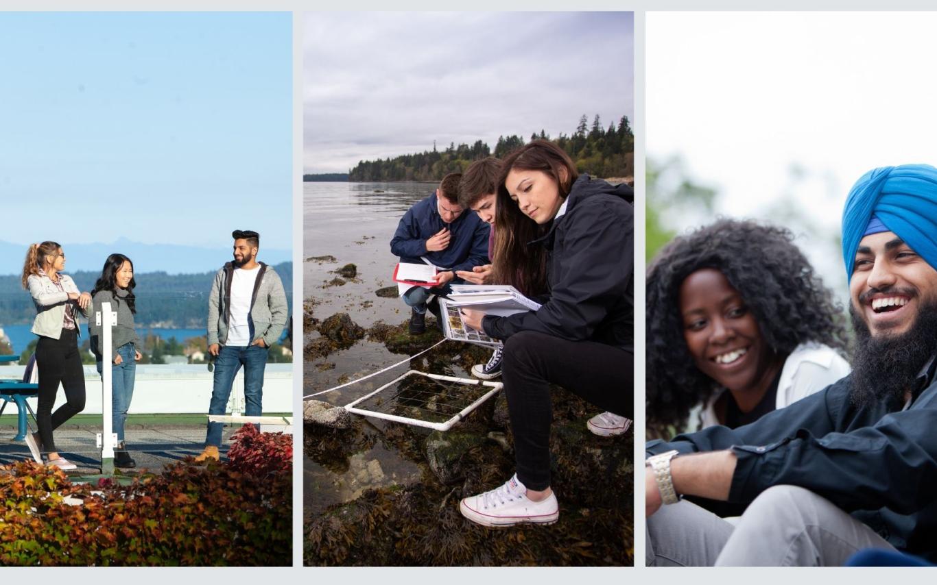 Pictures of VIU students