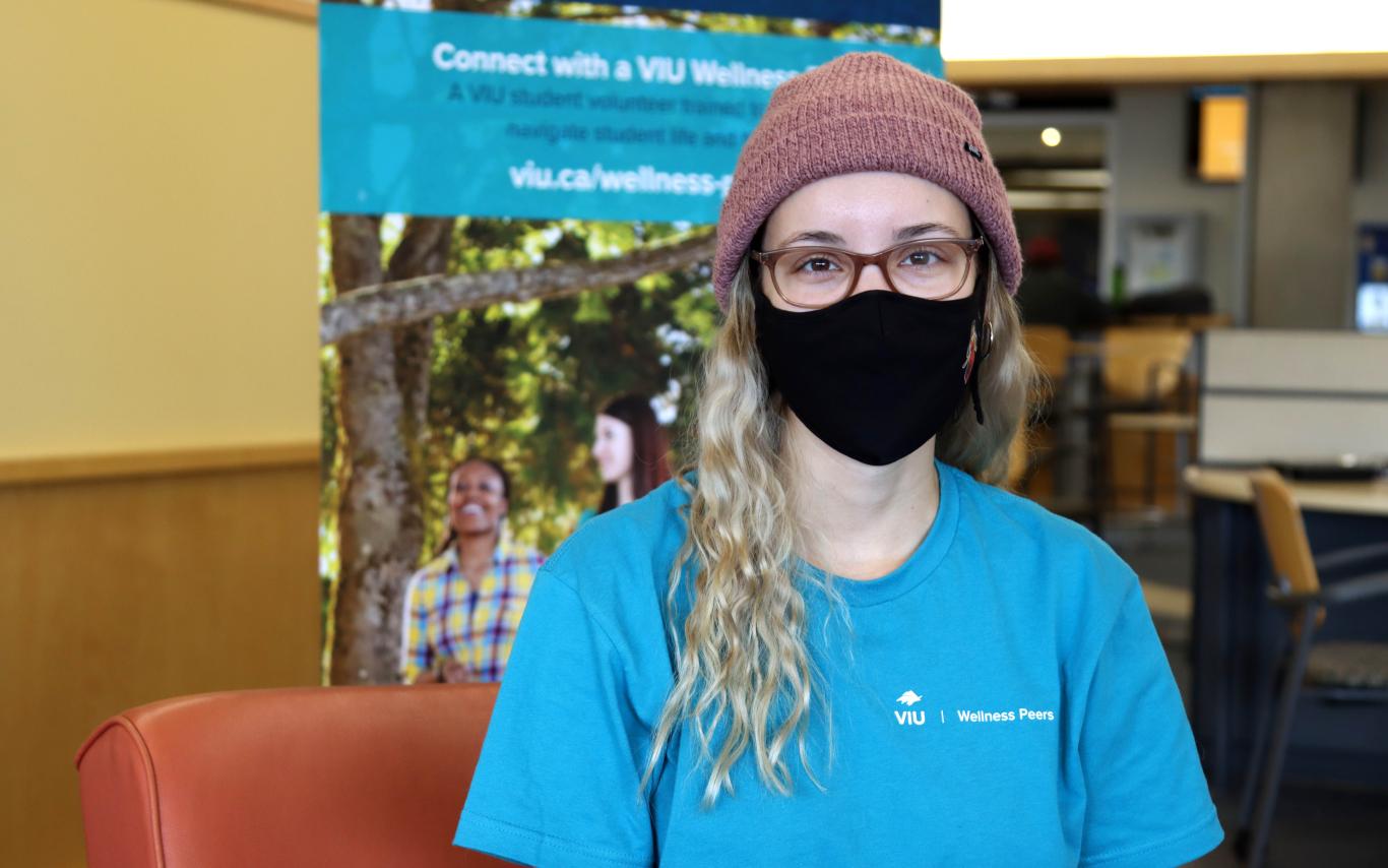 Kennedy Ordano portrait shot in the Wellness Lounge