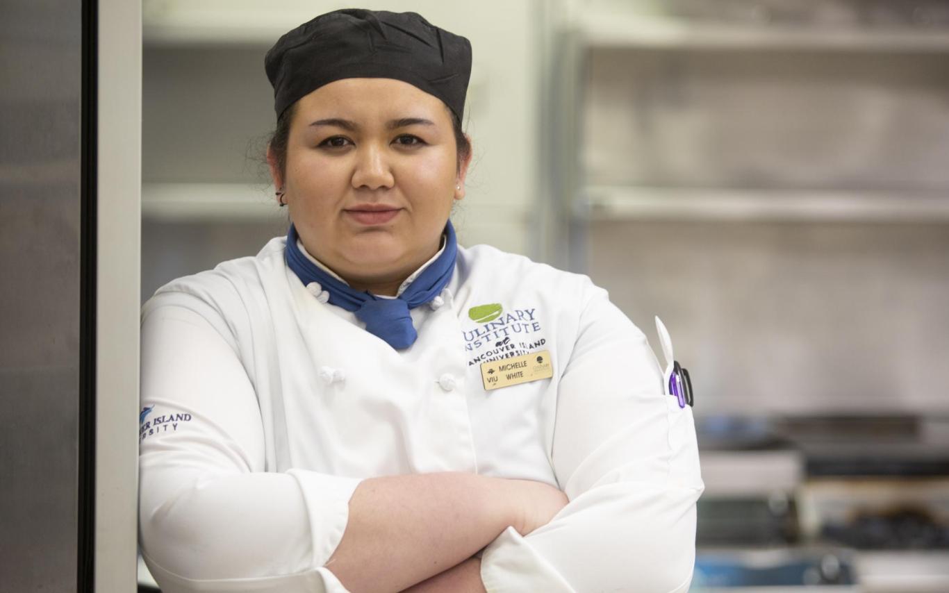 Dual Credit student Michelle White looking at the camera