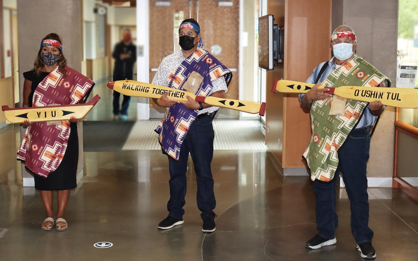 VIU Cowichan Paddle Ceremony