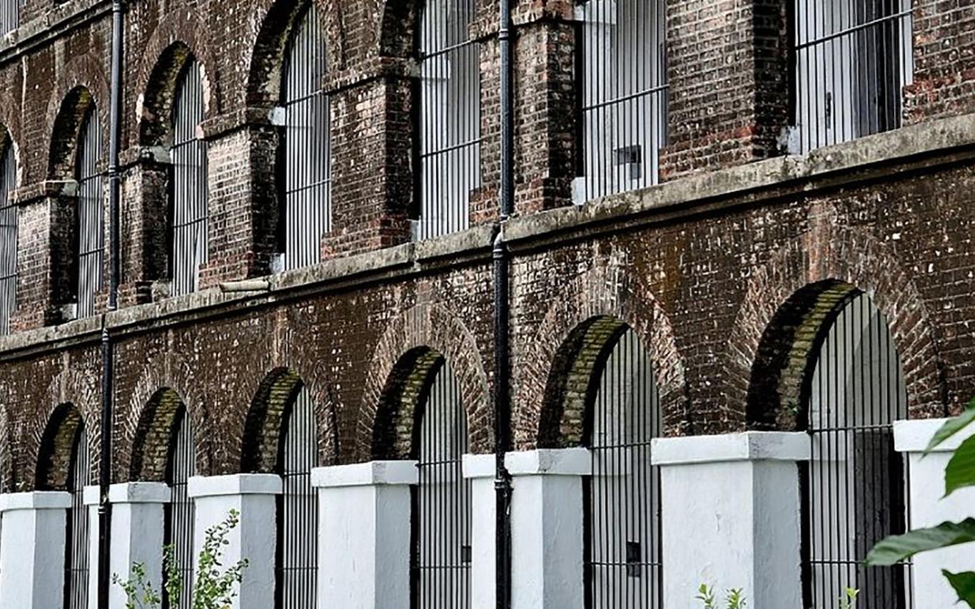 picture of the outside of a prison